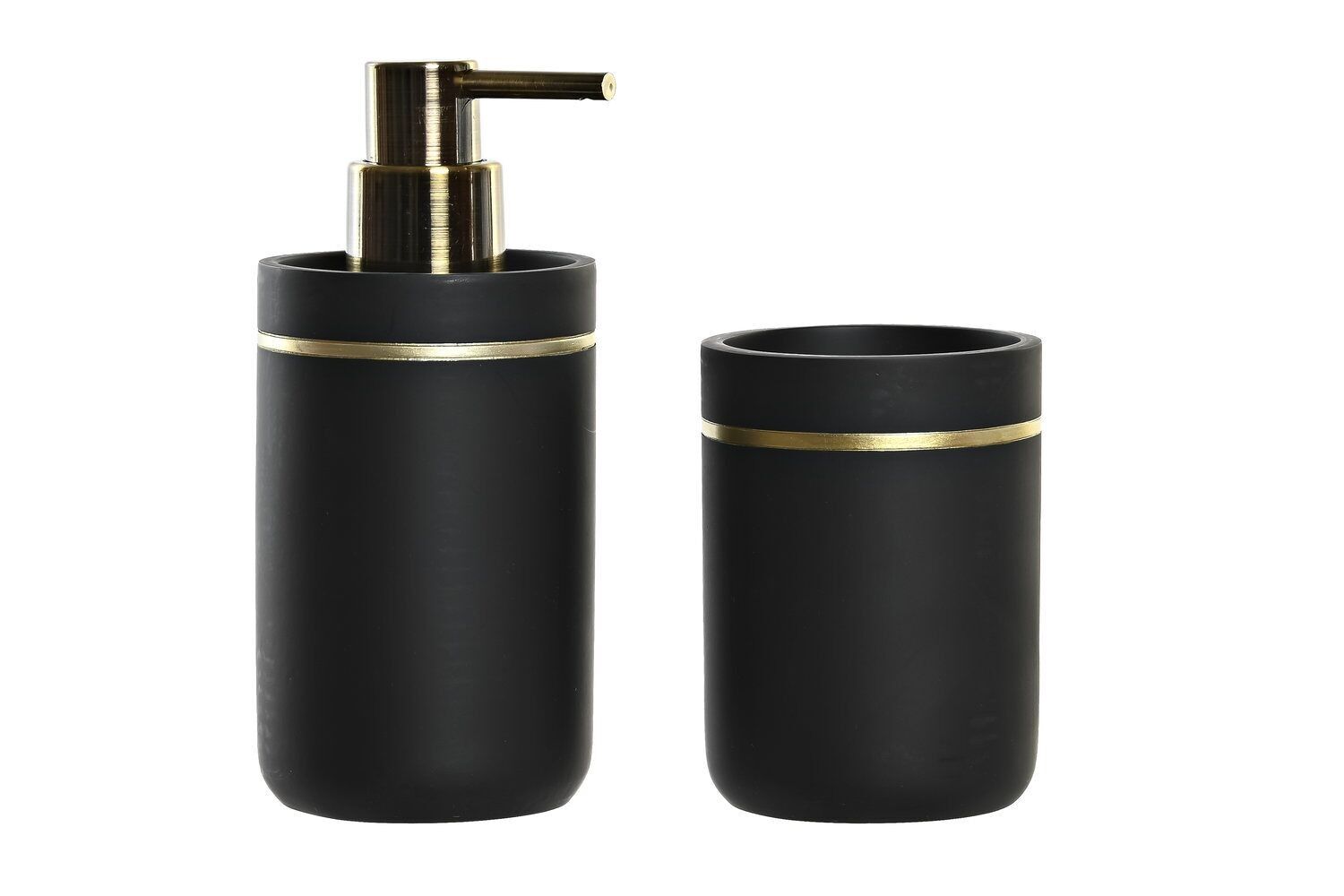 SET BAGNO 2 RESINA 7X7X17 NERO PB191671