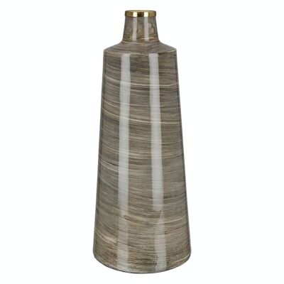 Vaso in metallo conico "Stripes"
