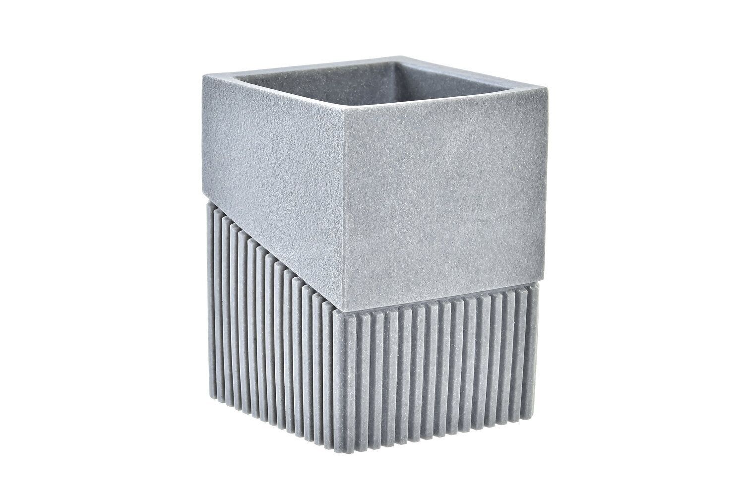 VETRO RESINA 7,6X7,6X10 GRIGIO PB197297