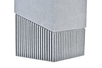 SUPPORT WC RÉSINE INOX 9,5X9,5X37 GRIS PB197298 3