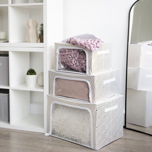 Periea Metal Frame Folding Storage Box - Beau