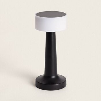 Ledkia Lampe de Table LED Portable 3W avec Batterie Rechargeable USB Greta Noir 7