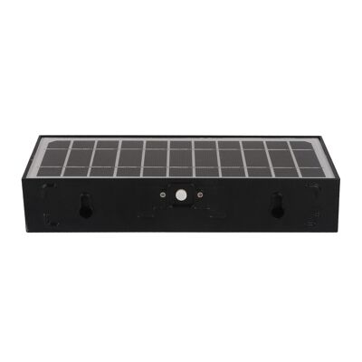 Ledkia Aplique de Pared Exterior LED 6W Karl Solar Negro Blanco Cálido 3000K