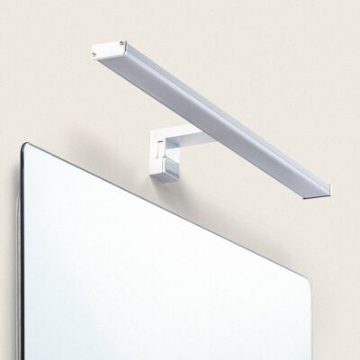 Lampada da parete per specchio da bagno Ledkia 12W Argento Big Kendari Bianco caldo 2700K