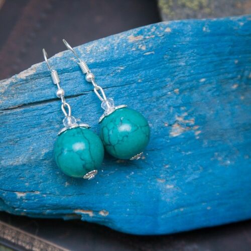 Handmade magnesite earrings