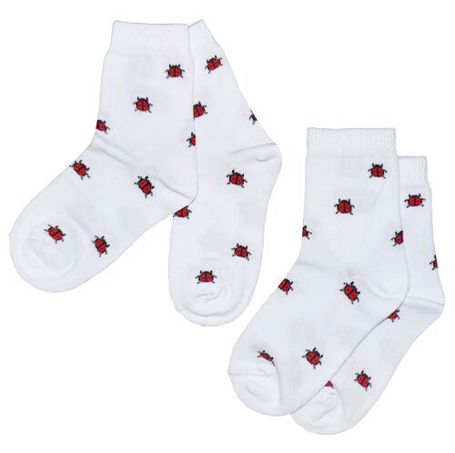 Socks for children pack of 2 >>Ladybugs<<