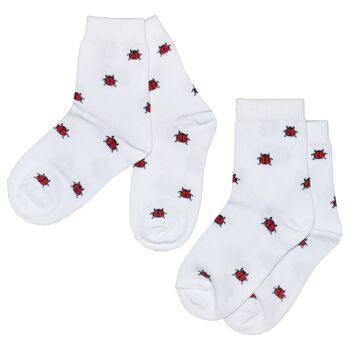 Chaussettes pour enfants pack de 2 >>Coccinelles<< 1