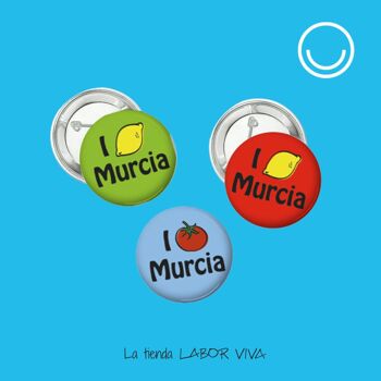 Pack badges Murcia, Région Souvenir de Murcia