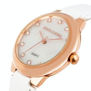 Devota & Lomba Montre à quartz pour femme Dl006Wn-03Whi 2