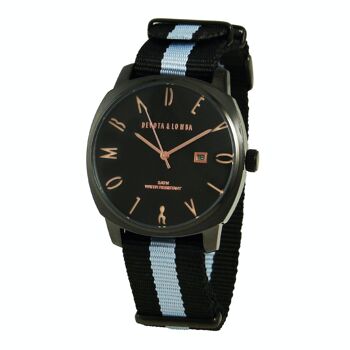 Montre à quartz Devota & Lomba pour homme Dl008Mspbkgr- 1