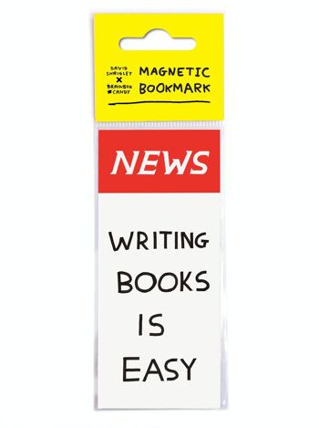 Marque-page - Cadeau drôle - Écrire des livres est un marque-page magnétique facile 3