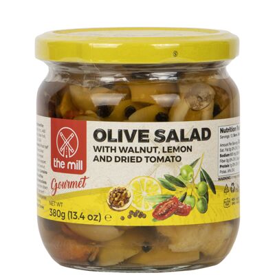 The Mill Gourmet Olive Salad tarro 380 g - Con nueces, limón y tomates secos