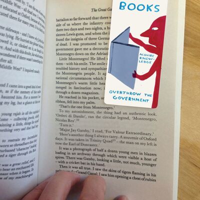 Bookmark - Funny Gift - Read Books Magnetic Bookmark