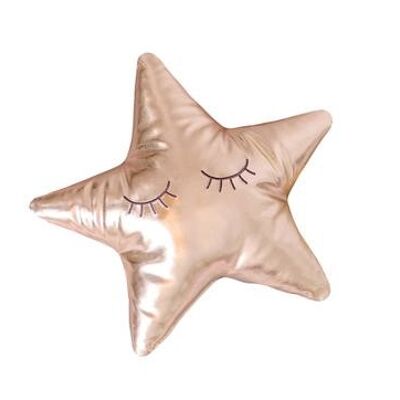 Gold star cushion