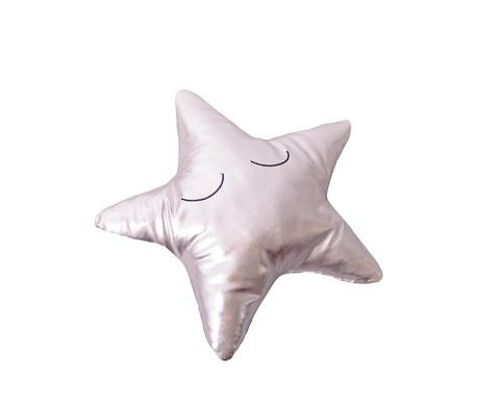 Silver star cushion