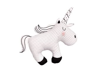 Coussin licorne monochrome 1