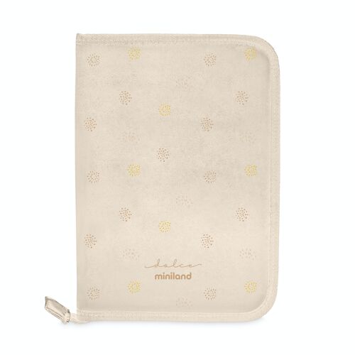Miniland Carebook Vanilla. Ideal document holder for baby's health documents