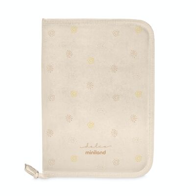 Miniland Carebook Vanilla. Ideal document holder for baby's health documents