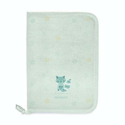 Miniland Carebook Mint. Ideal document holder for baby's health documents