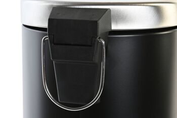 POUBELLE METAL INOX 17X22X26 3L NOIR PB203648 4