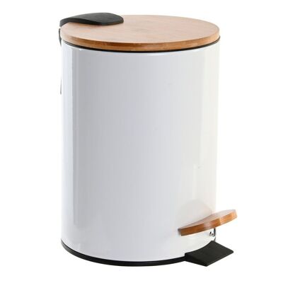 PAPELERA METAL BAMBU 17X22,5X24,5 3L BRILLANTE PB203664