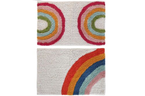 ALFOMBRA ALGODON 40X60X0,5 1300 GSM ARCO IRIS 2 SU PB205258