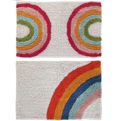 ALFOMBRA ALGODON 40X60X0,5 1300 GSM ARCO IRIS 2 SU PB205258