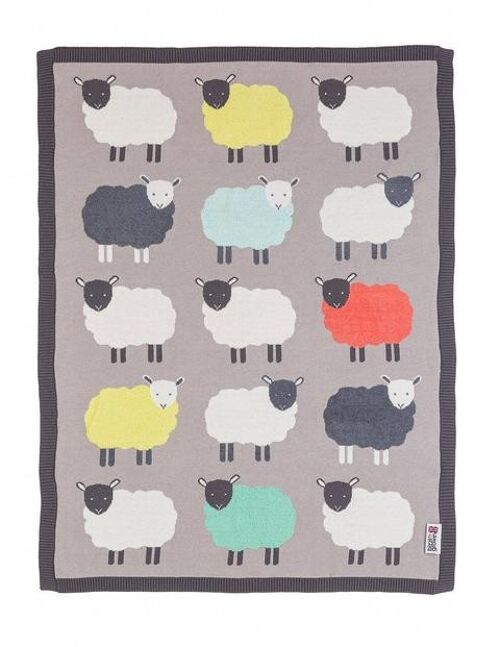 The Flock knit blanket/shawl