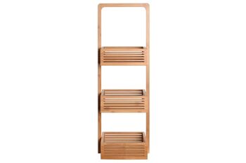 ETAGERE BAMBOU MDF 23X19X70 3 TABLETTES NATUREL PB205873 3