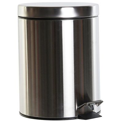 PAPELERA INOX 20X26X28 5L, MATE PLATEADO PB207635