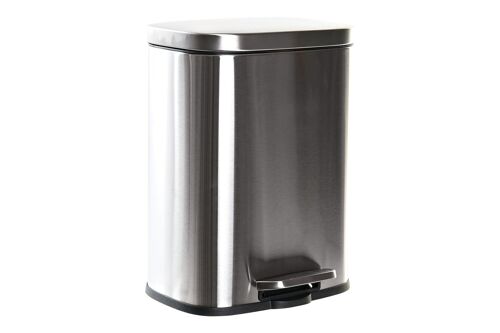 PAPELERA INOX PP 28,6X25,2X38,4 12L, MATE PLATEADO PC186731