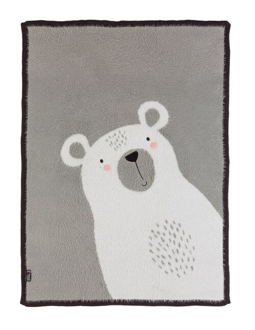Polar Bear picture blanket/shawl