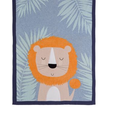 Ludvic Lion Knit blanket/shawl