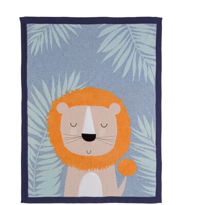 Ludvic Lion Knit blanket/shawl
