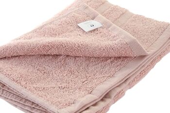 TAPIS COTON 80X50X1 600GSM SALLE DE BAIN ROSE PALE TX200380 3