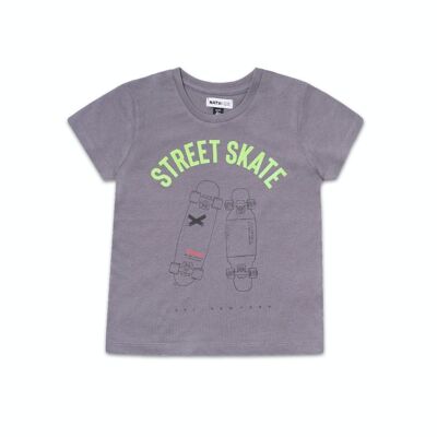 T-shirt grigia in maglia da bambino Urban Activist - KB04T505G4