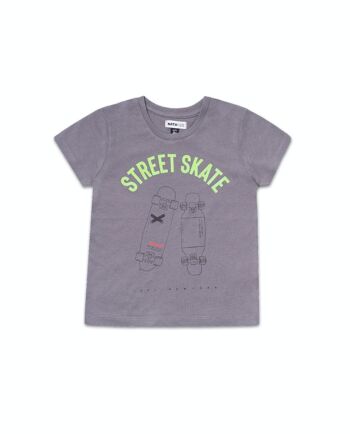 T-shirt gris en maille garçon Urban Activist - KB04T505G4 1