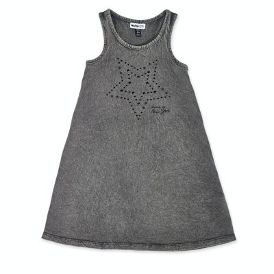 Gray knit dress for girl One day in NYC - KG04D603G2