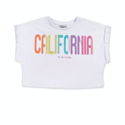 Camiseta punto blanca niña Paradiso beach - KG04T305W2