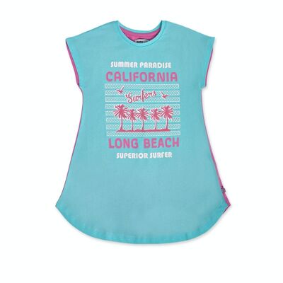 Abito blu in maglia per bambina Paradiso beach - KG04D303C1