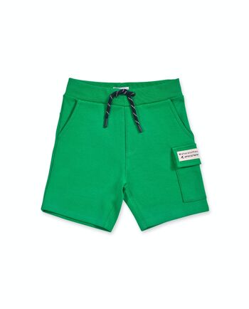 Bermuda vert tricot garçon La côte - KB04H204V2 1