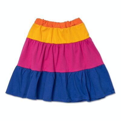 Long striped knit skirt for girl Full Bloom - KG04F402O5