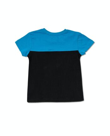 T-shirt en maille bleu noir pour garçon Wild thing - KB04T605X1 2