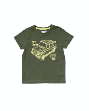 T-shirt tricot kaki garçon Desert trail - KB04T106K1 1