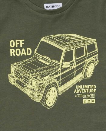 T-shirt tricot kaki garçon Desert trail - KB04T106K1 4