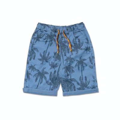 Boy's printed flat Bermuda shorts Beach Days - KB04H401B3