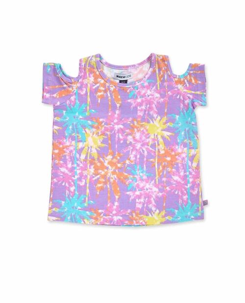 Camiseta punto estampado niña Paradiso beach - KG04T301L1
