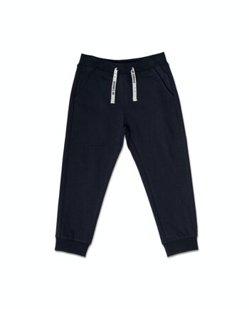 Pantalon long en maille bleu marine pour garçon Basics Boy - KB02P101N1 1