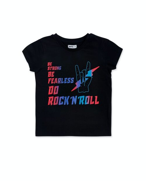 Camiseta punto negro niño Wild thing - KB04T604X1