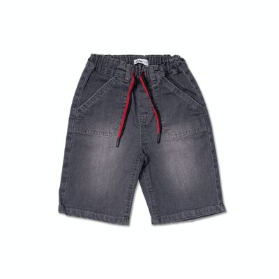 Boy's gray flat Bermuda shorts Wild thing - KB04H602T1